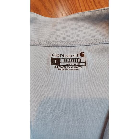 Carhartt Relaxed Fit Heavyweight Longsleeve 1/2 Zip Thermal Shirt sz:LARGE NWT - Picture 5 of 5